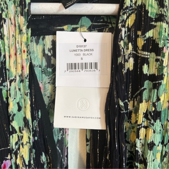 Sabina Musayev Lunetta Midi Dress Floral Retro - Picture 4 of 5